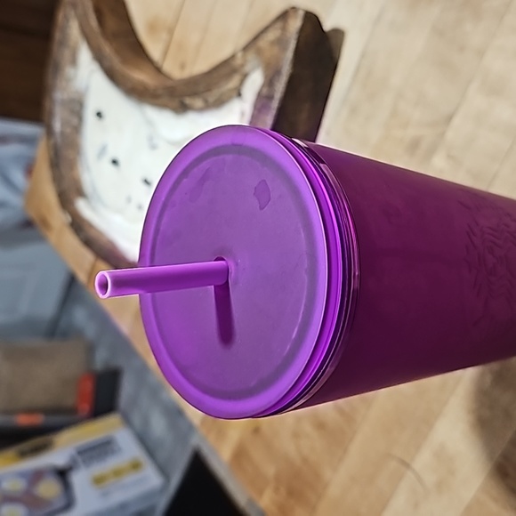 Purple soft touch starbucks tumbler - Picture 3 of 8